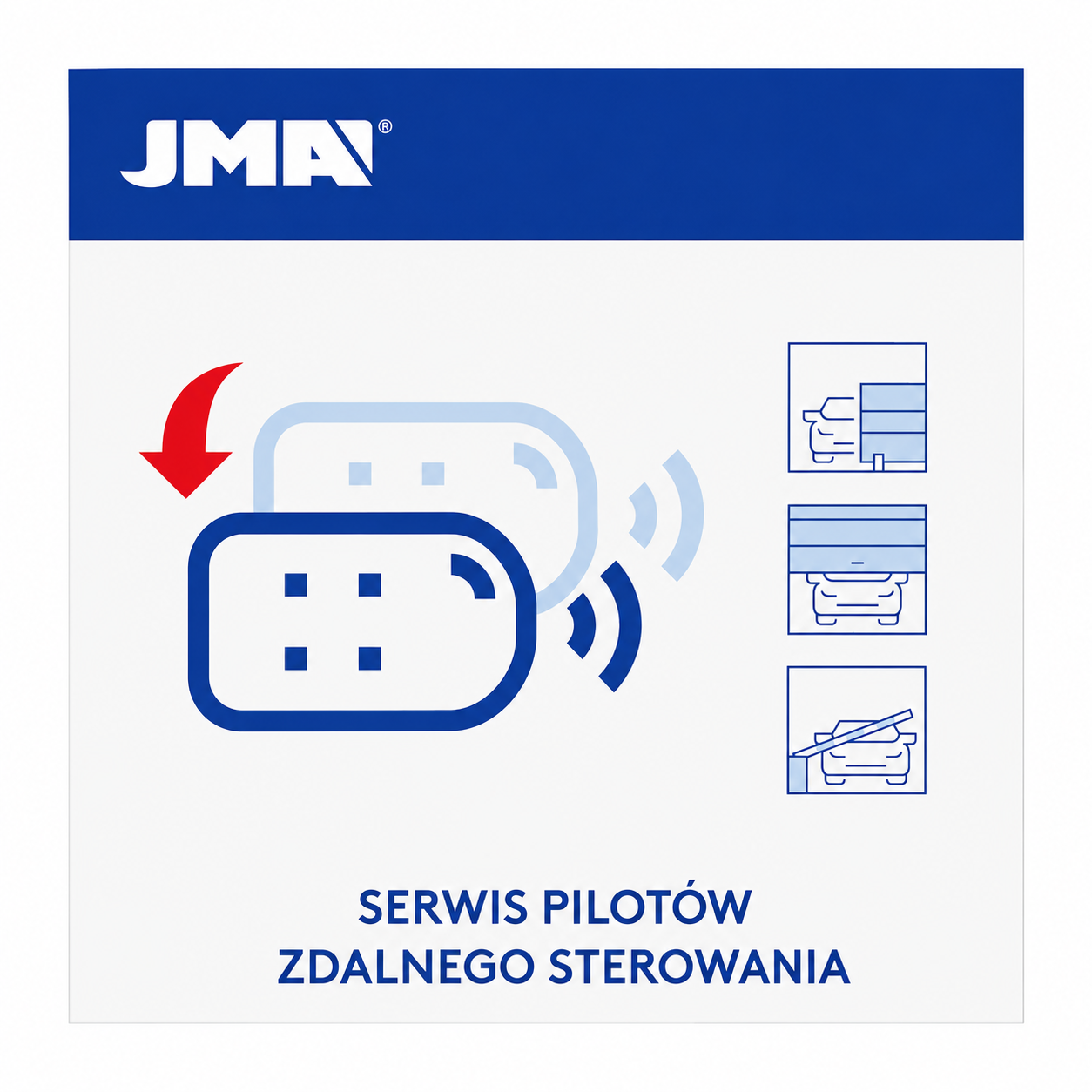 NAKLEJKA SERWIS PILOTÓW ZDALNEGO STEROWANIA - ZEWNĘTRZNA
