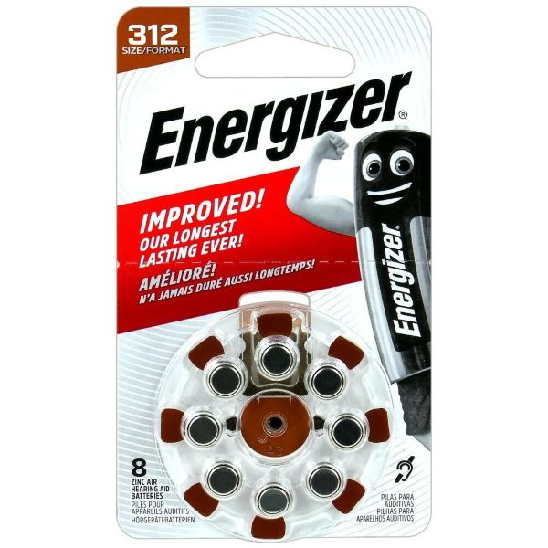 312 AU ENERGIZER APARAT SŁUCHOWY -8SZT.