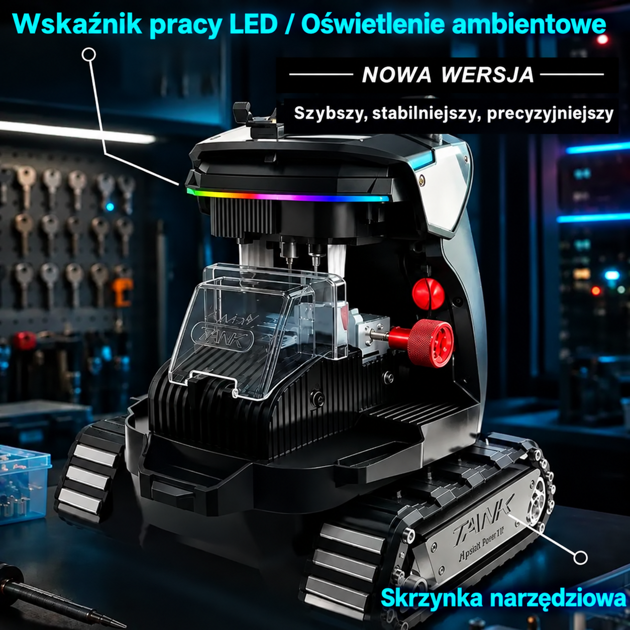 TANK 2 PRO - KOMPUTEROWA FREZARKA DO KLUCZY